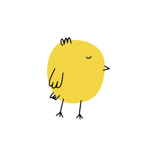 Laska Słodki Mały Ptaszek Śmieszne Wielkanocne Zwierzę Ilustracja Wektora Dla — Wektor stockowy