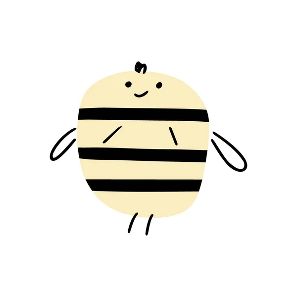 Cartoon Bee Voor Concept Design Dierlijk Karakter Ontwerp Vector Illustratie — Stockvector