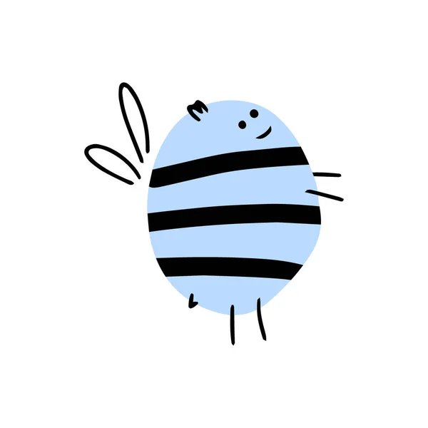 Cartoon Bee Voor Concept Design Dierlijk Karakter Ontwerp Vector Illustratie — Stockvector