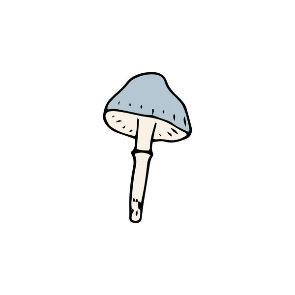 Champignon Grand Design Pour Tous Les Usages Illustration Vectorielle Doodle — Image vectorielle