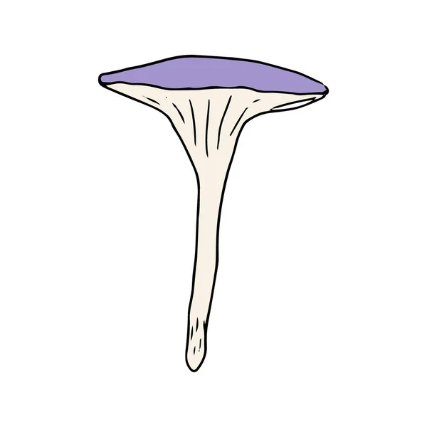 Cogumelo Grande Design Para Qualquer Finalidade Ilustração Vetorial Doodle Cogumelos —  Vetores de Stock