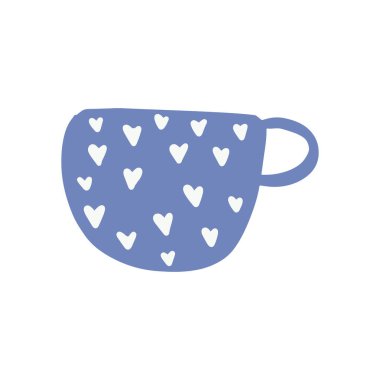 Çay fincanı. Tasarım elementleriyle donatılmış modern kupa