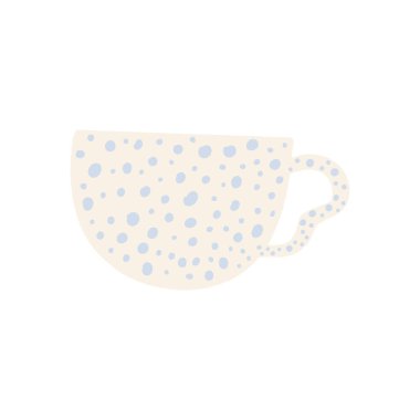 Çay fincanı. Tasarım elementleriyle donatılmış modern kupa