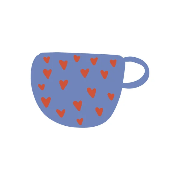 Τσάι Καφέ Εκλεκτής Ποιότητας Κύπελλο Μοντέρνα Κούπα Διακοσμημένη Στοιχεία Σχεδιασμού — Διανυσματικό Αρχείο