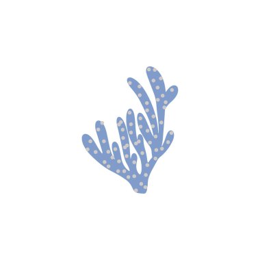 Coral. Underwater element. Vector illustration in scandinavian style. Sea ocean.