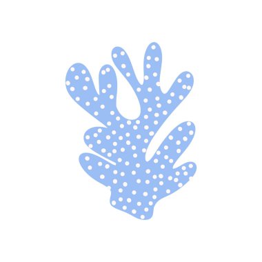 Coral. Underwater element. Vector illustration in scandinavian style. Sea ocean.