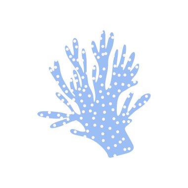 Coral. Underwater element. Vector illustration in scandinavian style. Sea ocean.