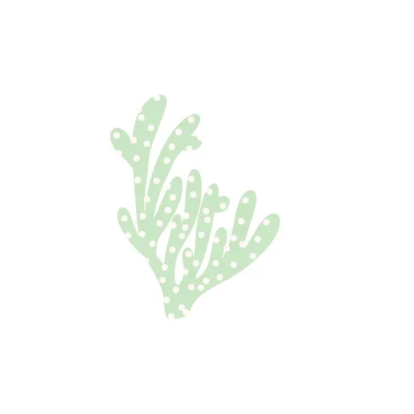 Coral Underwater Element Vector Illustration Scandinavian Style Sea Ocean — Vetor de Stock