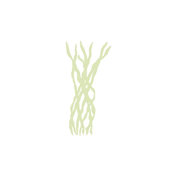 Coral Underwater Plant Vector Illustration Scandinavian Style Seaweed — Vetor de Stock