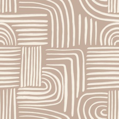 Soyut Organik Şekiller Kusursuz Desen. Minimalist orta çağ tarzında Pastel boho geçmişi. Ev dekorasyonu için kusursuz iz.