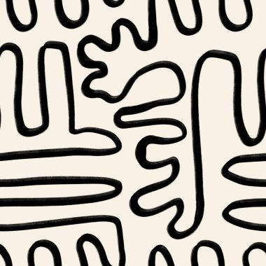 Soyut Organik Şekiller Kusursuz Desen. Minimalist orta çağ tarzında Pastel boho geçmişi. Ev dekorasyonu için kusursuz iz.