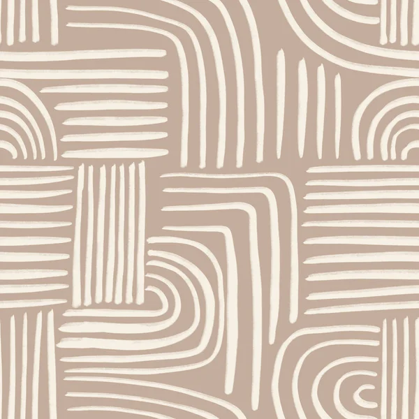 Αφηρημένη Οργανική Σχήματα Seamless Pattern Ζυμαρικά Boho Φόντο Μινιμαλιστικό Στυλ — Φωτογραφία Αρχείου