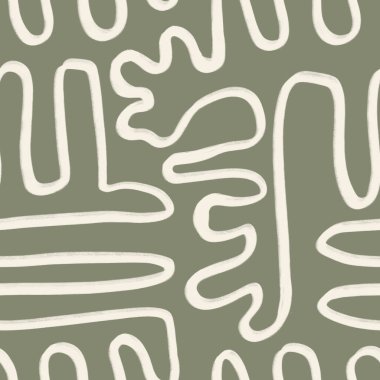 Soyut Organik Şekiller Kusursuz Desen. Minimalist orta çağ tarzında Pastel boho geçmişi. Ev dekorasyonu için kusursuz iz.