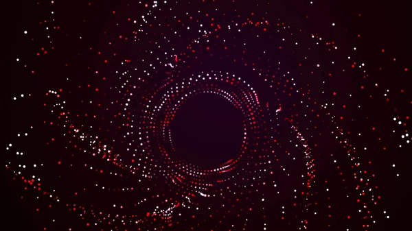 Абстрактная Цифровая Червоточина Научный Туннель Портал Цифровой Двоичный Туннель Данных — стоковое фото