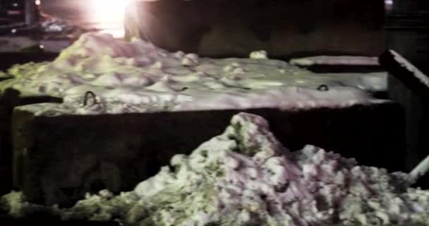 Zatemnění Silnicích Ukrajiny Večerních Hodinách Tank Ježků Konfrontace Ukrajiny — Stock video