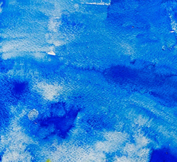 Abstrakte Blaue Aquarell Textur Hintergrund Design Ressource — Stockfoto