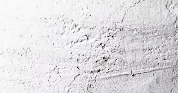 Abstract Concrete Background Texture Wall White Plaster Construction Site — Wideo stockowe