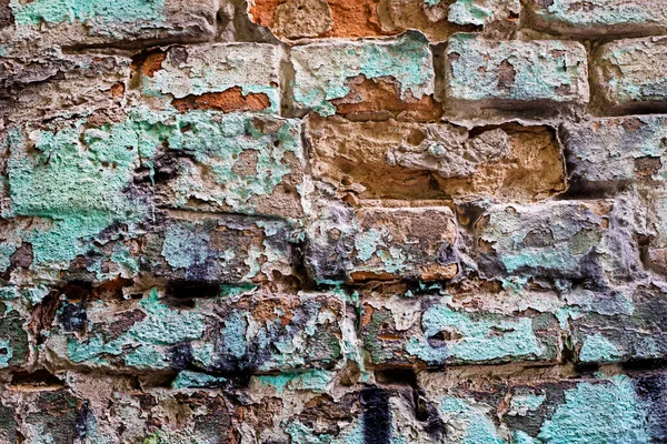 Abstrakcyjne Tło Wieprzowiny Białej Cegły Pobliżu Ostrzału Wojna — Zdjęcie stockowe