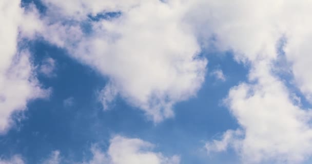Blå Klar Himmel Dækket Med Cirrus Skyer Vejrændring – Stock-video