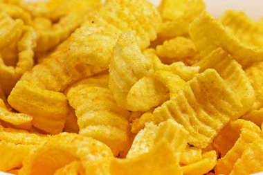 Cipslerin yakın plan çekimleri film izlemeden önce, aile hafta sonu