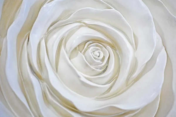 Resumo Luz Fundo Núcleo Uma Flor Rosas Moldada Partir Argila — Fotografia de Stock