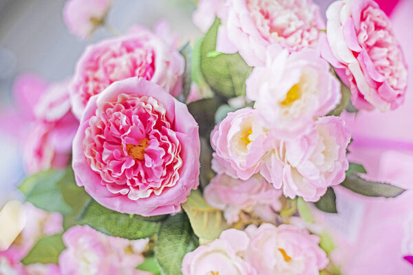 Fond Floral Délicat Roses Roses Blanches Décoration Mariage — Photo