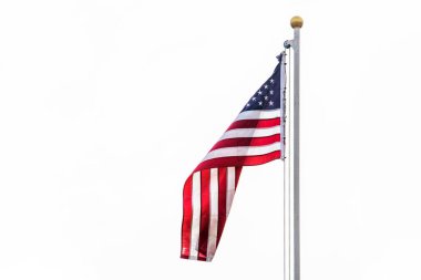 Gökyüzüne karşı Amerikan bayrağı. Ukrayna ve İsrail 'e destek. Terarizm yok.