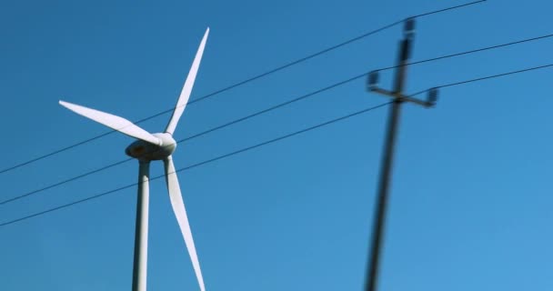 Centrais Eléctricas Longo Estrada Economia Energia — Vídeo de Stock