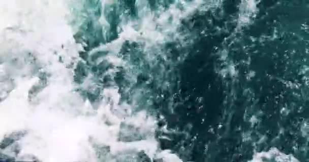 Αφηρημένο Μπλε Φόντο Του Θαλασσινού Νερού Μια Καταιγίδα — Αρχείο Βίντεο