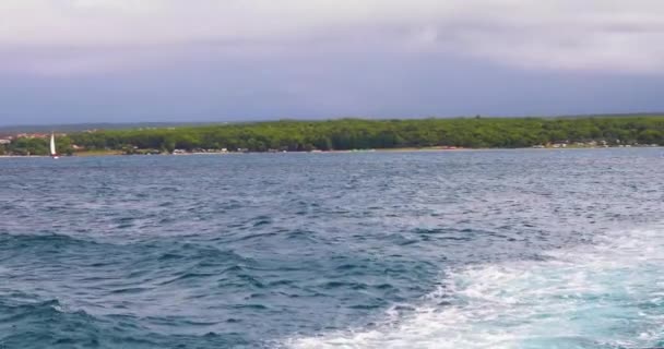 Hermosa Vista Las Islas Croacia Mar Adriático — Vídeos de Stock