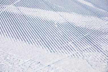 Güneşli bir günde beyaz karın soyut arkaplanı
