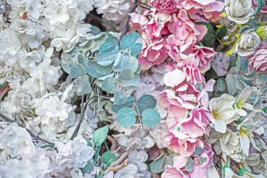 İç kısımda soyut çiçek dekoratif arka planı