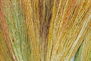 Banyo ve temizlik süpürgeleri için kullanılan dalların doğal arkaplanı