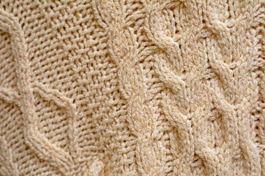 Giysi dikmek, döşeme ve yılın iç dekorasyon rengi için el örgüsü hafif arka plan