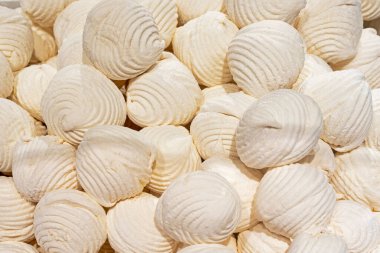 Pectin ile yapılmış doğal vanilyalı marşmelov. sağlıklı yiyecekler