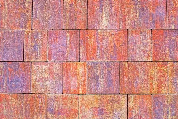 İçerisi ve dışı için kırmızı geniş fayanslar.