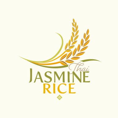 Paddy rice premium organik ürün logo taşıyıcı tasarımı