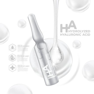 Hyaluronik asit ampulleri Serum Cilt Bakımı Kozmetik