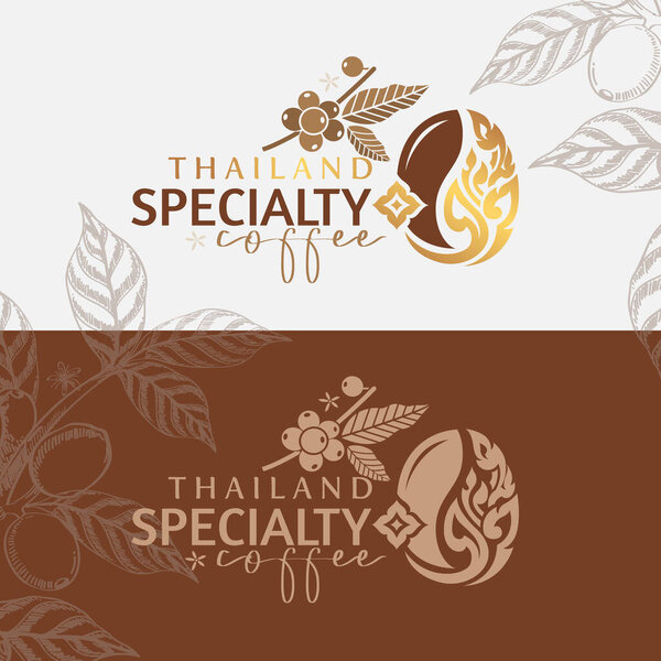 Таиланд Специальная концепция брендинга кофе