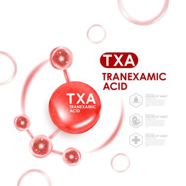 tranexamic acid serum Skin Care Cosmetic clipart