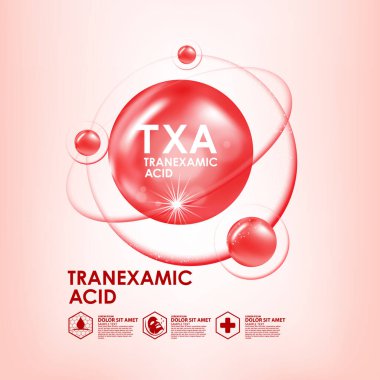 tranexamic acid serum Skin Care Cosmetic clipart