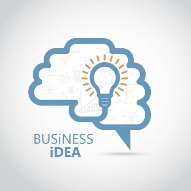 İş fikirleri ampul simgesini aydınlatır