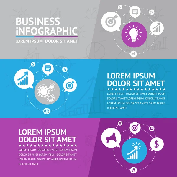 Business Infographic Design Vector Illustration — Stock Photo, Image