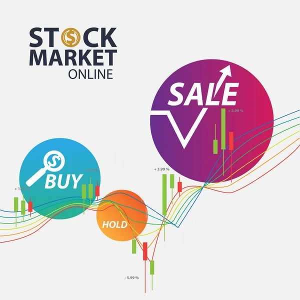 Ilustración Vectorial Los Antecedentes Comerciales Del Mercado —  Fotos de Stock