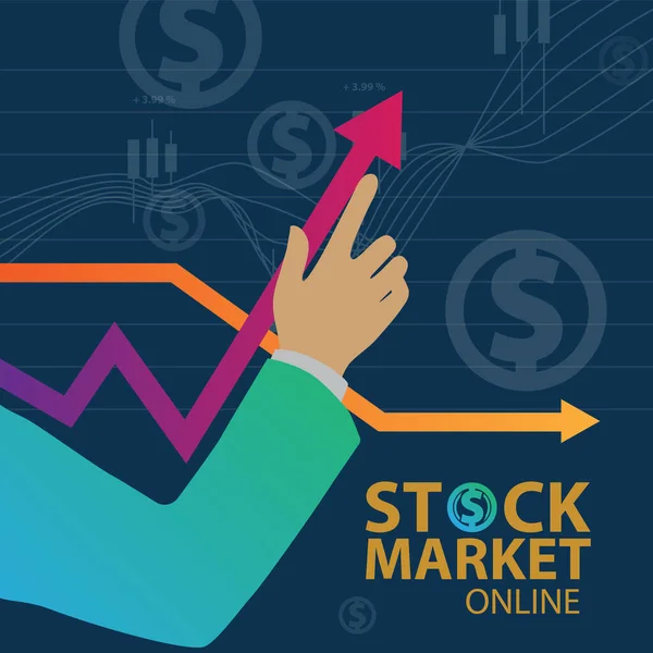 Gráficos Gráficos Mercado Ações — Fotografia de Stock