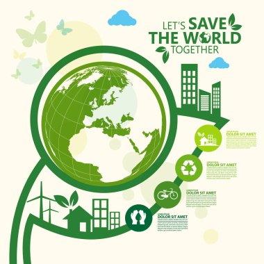 Yeşil ekoloji ve dünyayı kurtar.