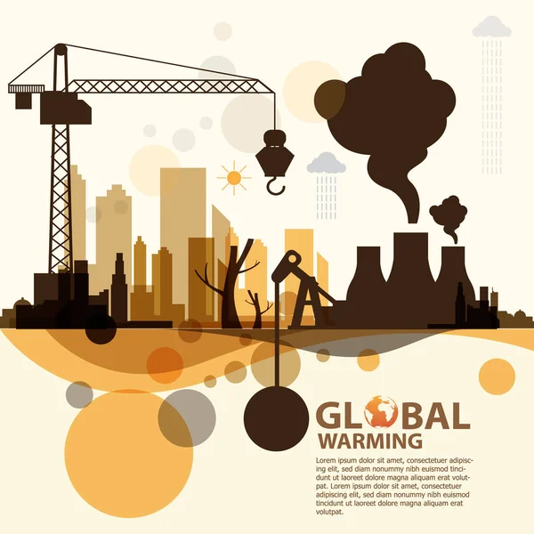 Alterações Climáticas Globais Aquecimento Global — Fotografia de Stock