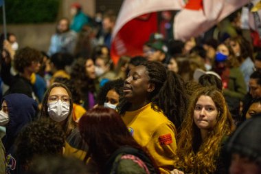 SAO PAULO. 11 Ağustos 2022 'de, Demokratik Hukuk Devleti Savunmasında Brezilyalılara gönderilen Mektup, 1977' de askeri diktatörlüğe karşı ilk mektubun okunduğu yerde bir milyon imzaya ulaştı..