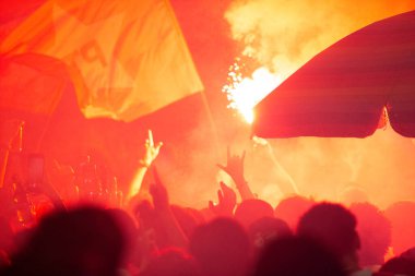 SO PAULO (SP), 10 / 30 / 2022Bu Pazar gecesi Avenida Paulista 'da toplanan seçmenler, Luiz Incio Lula da Silva' nın (PT) cumhurbaşkanlığına zaferini kutladı..