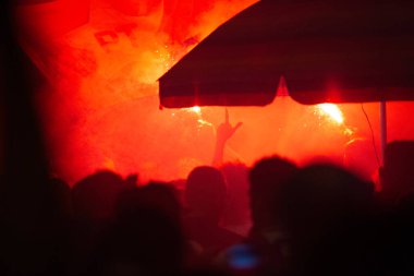 SO PAULO (SP), 10 / 30 / 2022Bu Pazar gecesi Avenida Paulista 'da toplanan seçmenler, Luiz Incio Lula da Silva' nın (PT) cumhurbaşkanlığına zaferini kutladı..